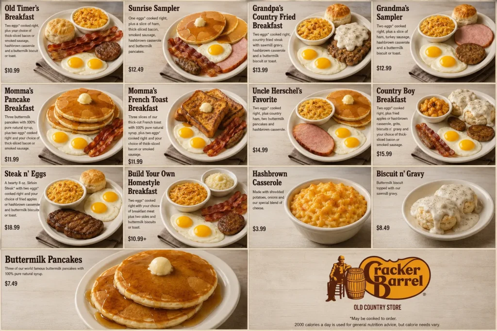 Cracker Barrel breakfast